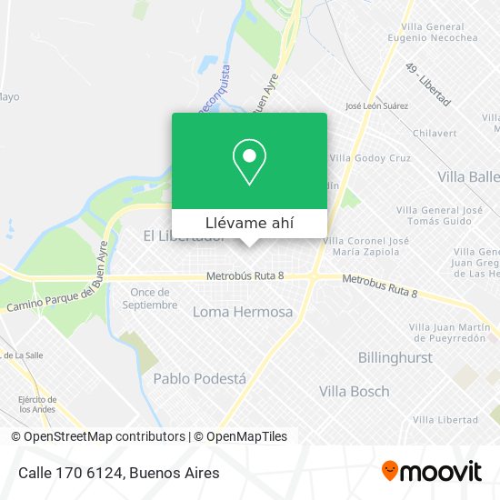 Mapa de Calle 170 6124