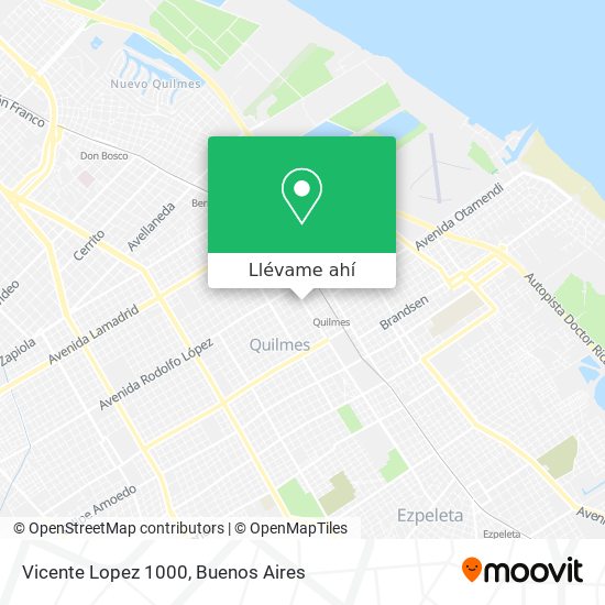 Mapa de Vicente Lopez 1000