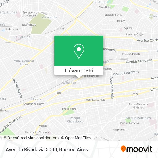 Mapa de Avenida Rivadavia 5000