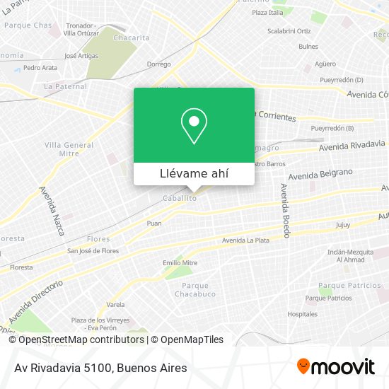 Mapa de Av  Rivadavia 5100