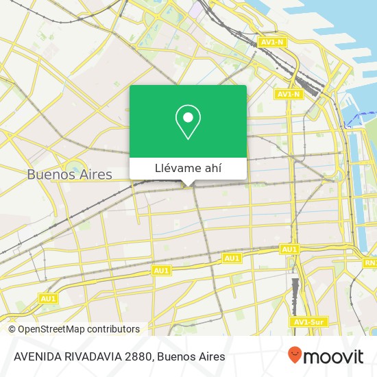 Mapa de AVENIDA RIVADAVIA 2880