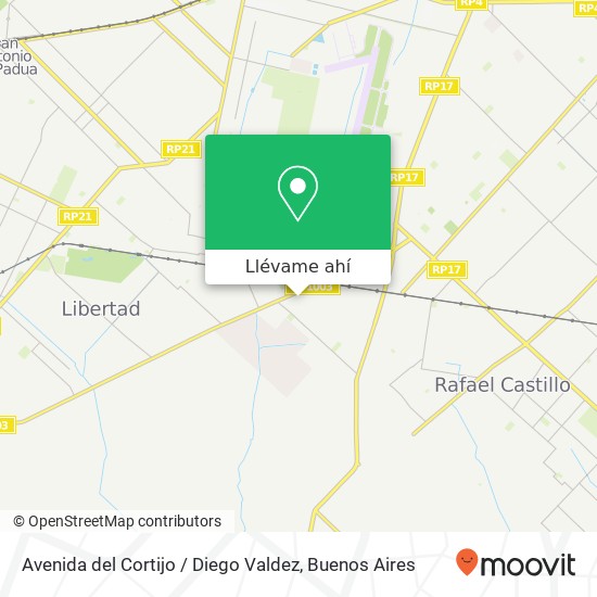 Mapa de Avenida del Cortijo / Diego Valdez