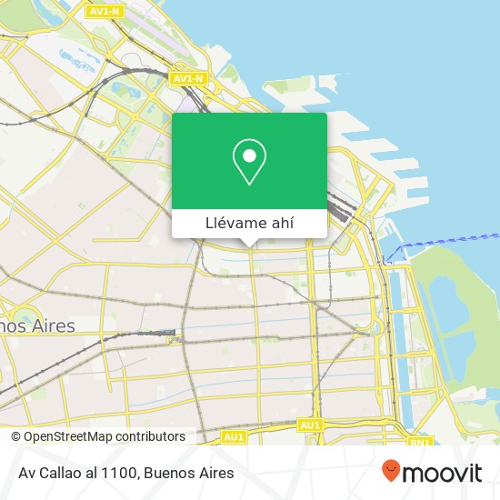 Mapa de Av  Callao  al 1100