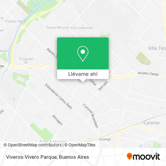 Mapa de Viveros-Vivero Parque