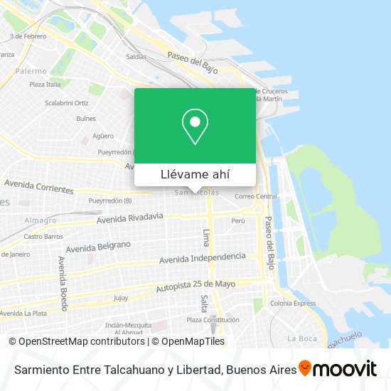 Mapa de Sarmiento Entre Talcahuano y Libertad