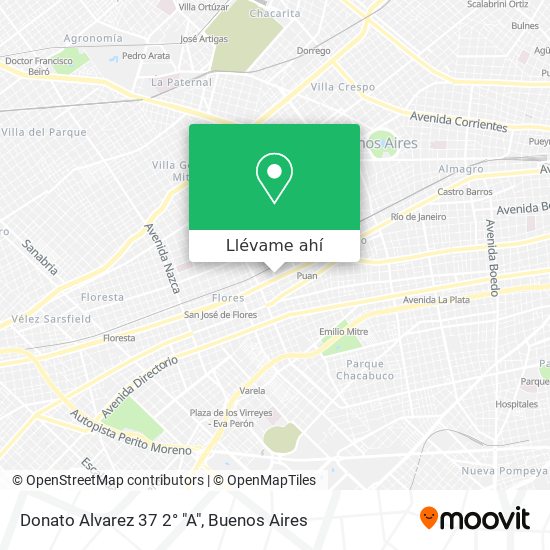 Mapa de Donato Alvarez 37   2° "A"