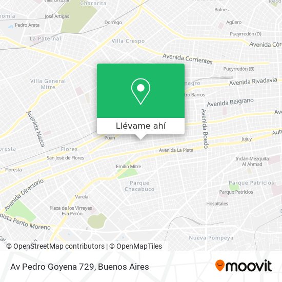 Mapa de Av  Pedro Goyena 729