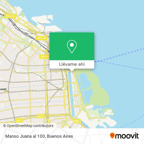 Mapa de Manso Juana al 100