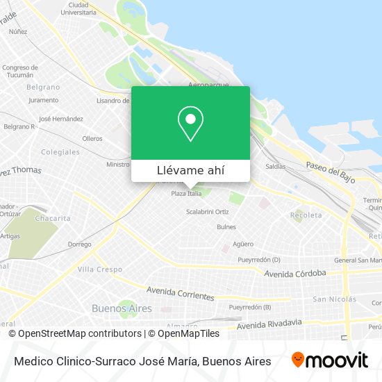 Mapa de Medico Clinico-Surraco José María