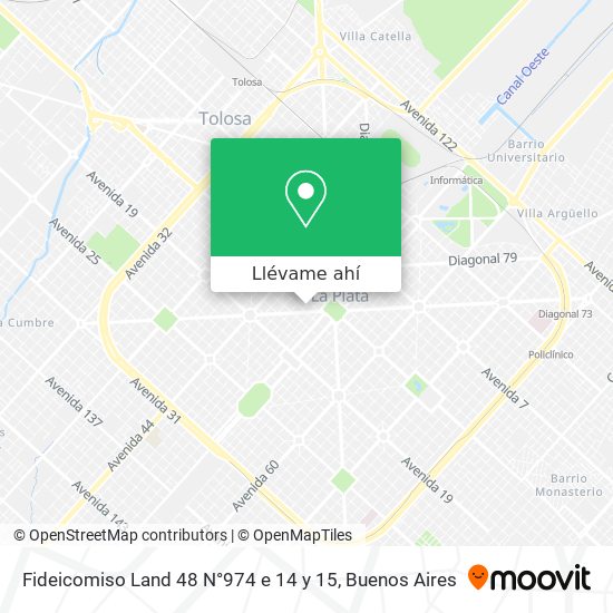 Mapa de Fideicomiso Land 48 N°974 e 14 y 15