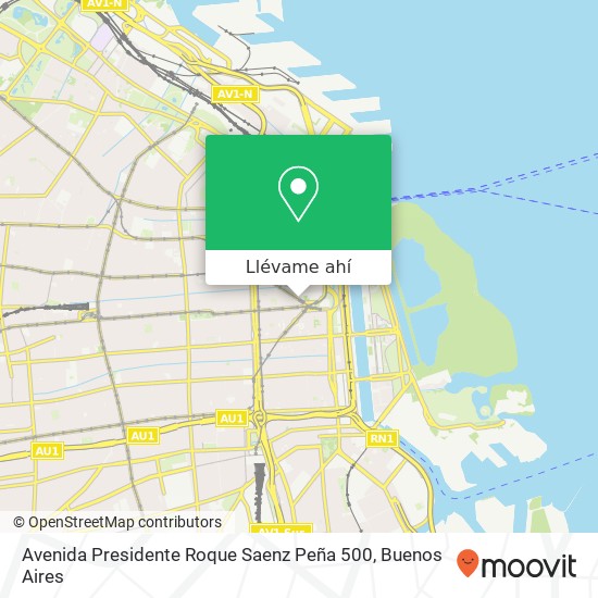 Mapa de Avenida Presidente Roque Saenz Peña 500