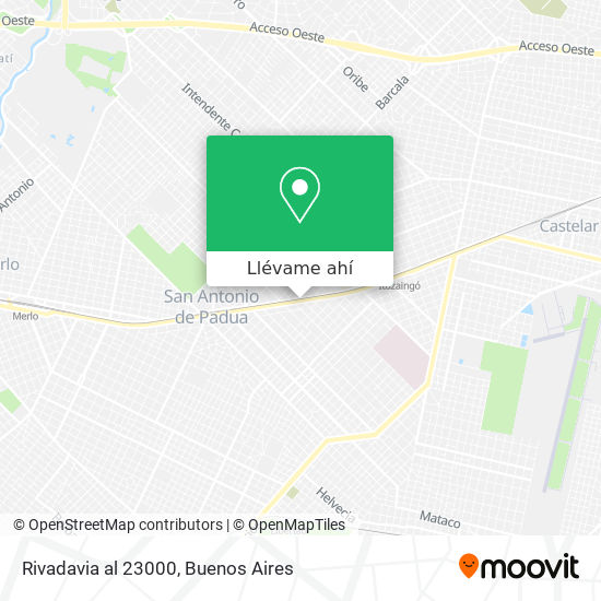 Mapa de Rivadavia al 23000