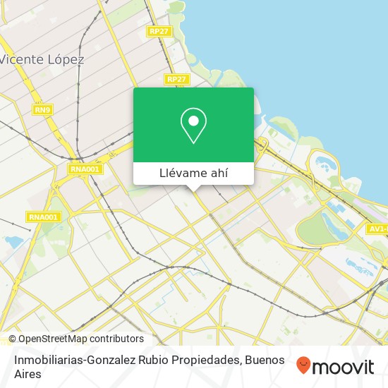 Mapa de Inmobiliarias-Gonzalez Rubio Propiedades