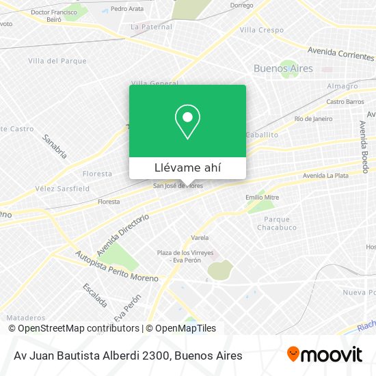 Mapa de Av  Juan Bautista Alberdi 2300