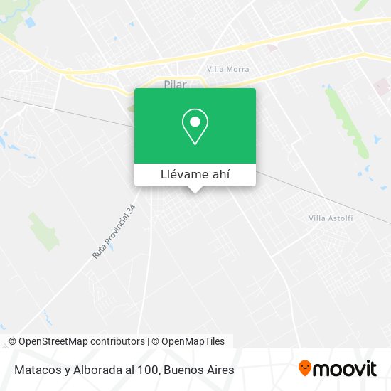 Mapa de Matacos y Alborada al 100