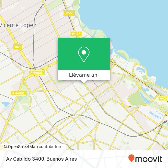 Mapa de Av  Cabildo 3400