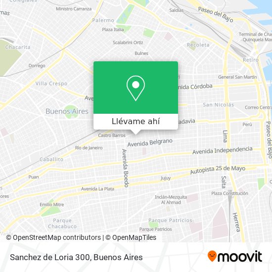 Mapa de Sanchez de Loria 300