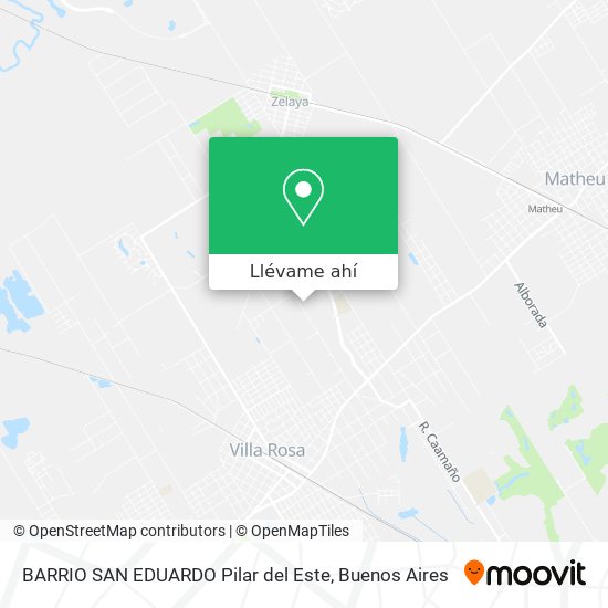 Mapa de BARRIO SAN EDUARDO Pilar del Este