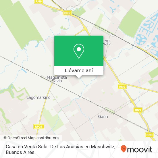 Mapa de Casa en Venta Solar De Las Acacias  en Maschwitz