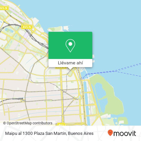 Mapa de Maipu al 1300   Plaza San Martín