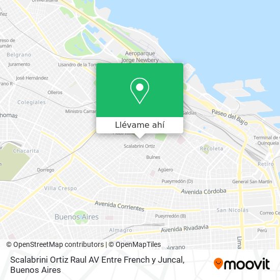Mapa de Scalabrini Ortiz  Raul  AV  Entre French y Juncal