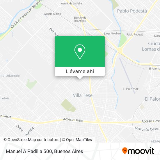 Mapa de Manuel A Padilla 500