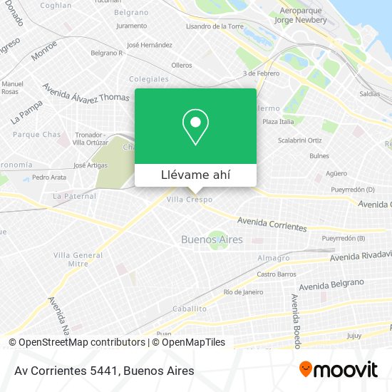 Mapa de Av  Corrientes 5441