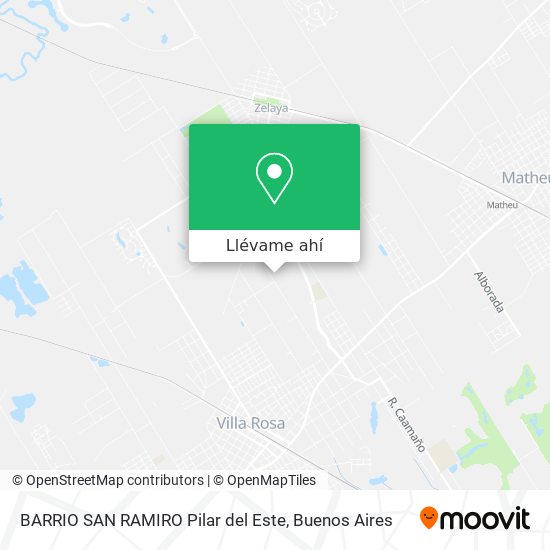 Mapa de BARRIO SAN RAMIRO Pilar del Este