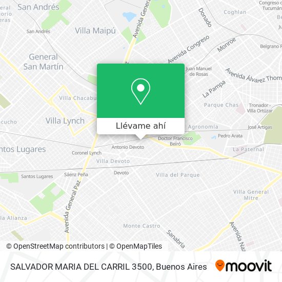 Mapa de SALVADOR MARIA DEL CARRIL 3500