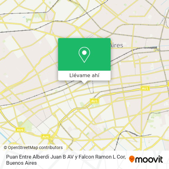 Mapa de Puan Entre Alberdi  Juan B   AV  y Falcon  Ramon L   Cor