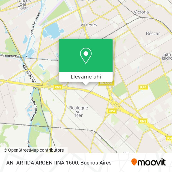 Mapa de ANTARTIDA ARGENTINA 1600