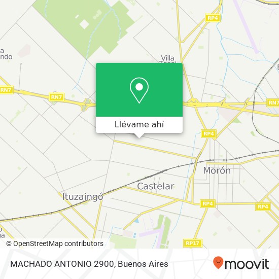 Mapa de MACHADO  ANTONIO 2900