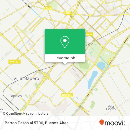 Mapa de Barros Pazos al 5700