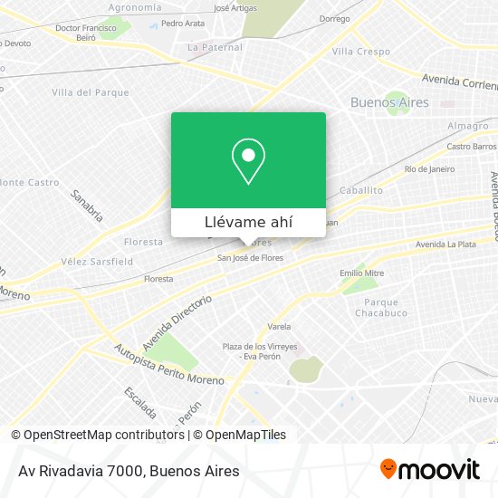 Mapa de Av Rivadavia 7000