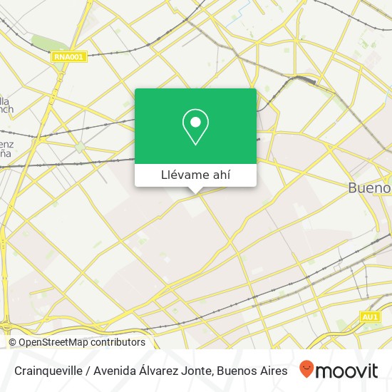 Mapa de Crainqueville / Avenida Álvarez Jonte