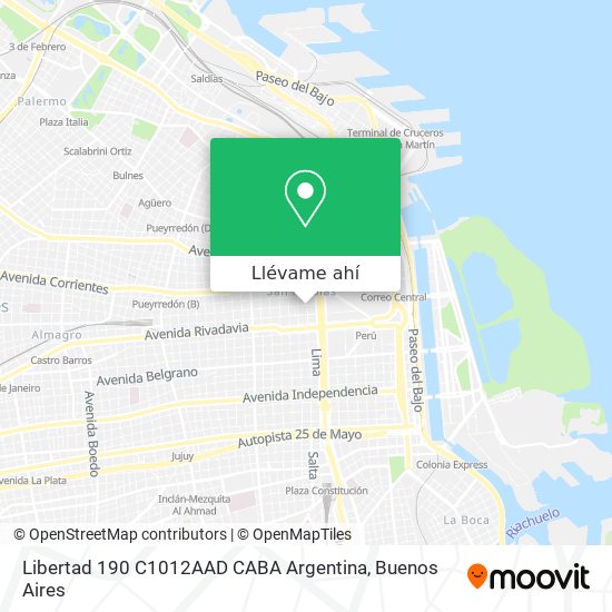 Mapa de Libertad 190  C1012AAD CABA  Argentina