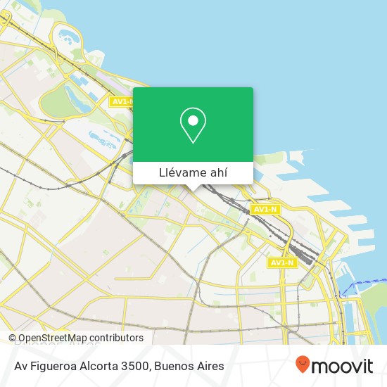Mapa de Av  Figueroa Alcorta  3500