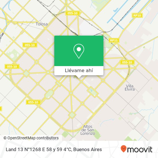 Mapa de Land 13 N°1268 E 58 y 59   4°C