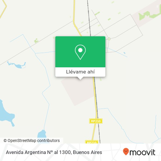 Mapa de Avenida Argentina Nº al 1300