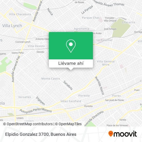 Mapa de Elpidio Gonzalez 3700