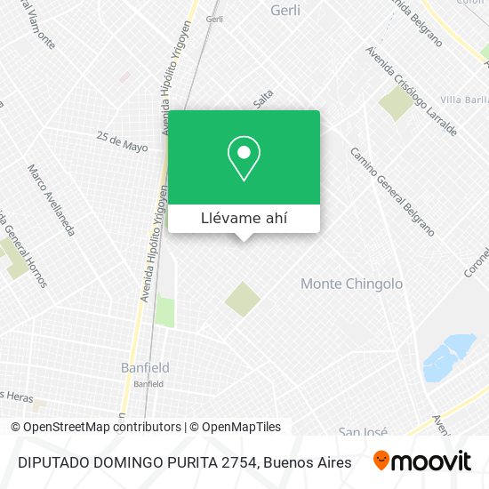 Mapa de DIPUTADO DOMINGO PURITA 2754