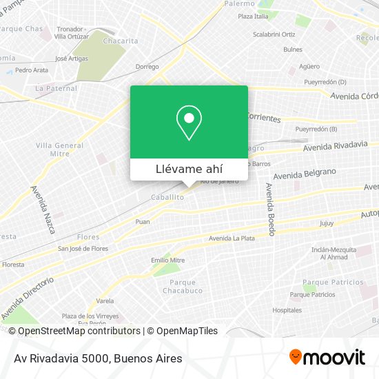 Mapa de Av  Rivadavia 5000