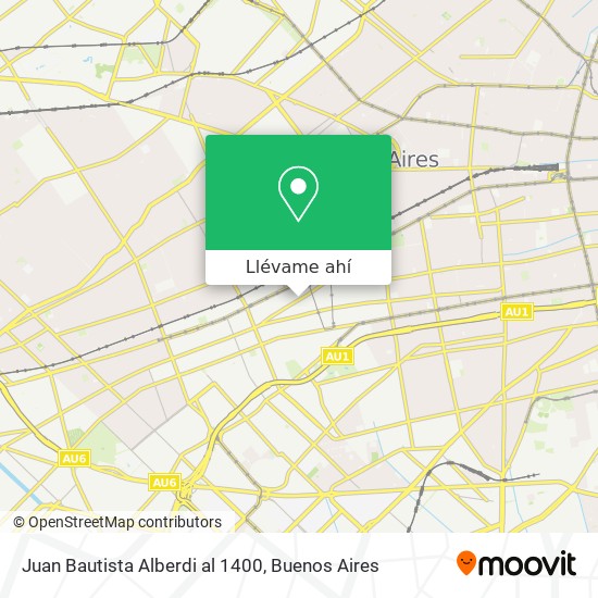 Mapa de Juan Bautista Alberdi al 1400