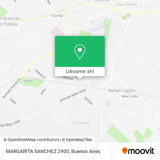 Mapa de MARGARITA SANCHEZ 2900