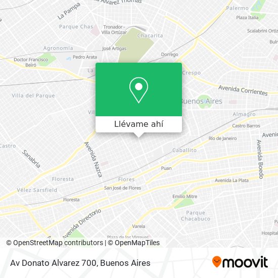 Mapa de Av  Donato Alvarez 700