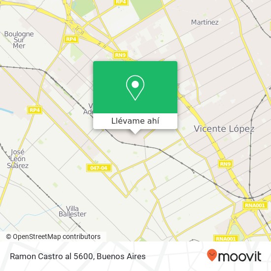 Mapa de Ramon Castro al 5600