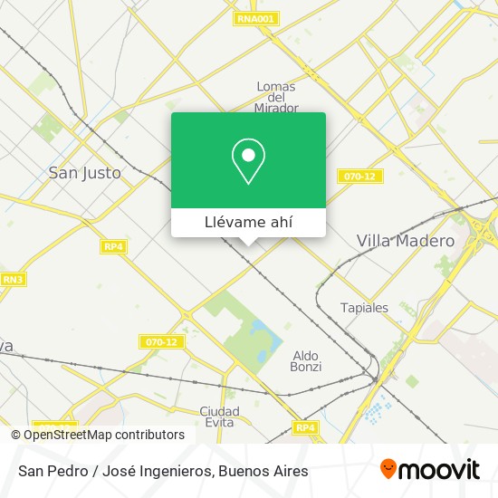 Mapa de San Pedro / José Ingenieros