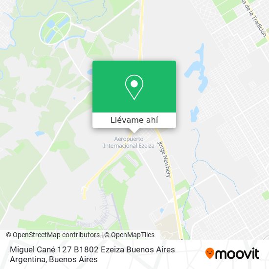 Mapa de Miguel Cané 127  B1802 Ezeiza  Buenos Aires  Argentina