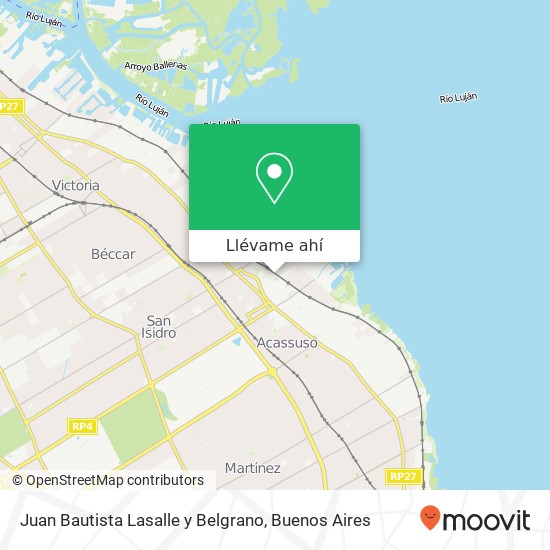 Mapa de Juan Bautista Lasalle y Belgrano