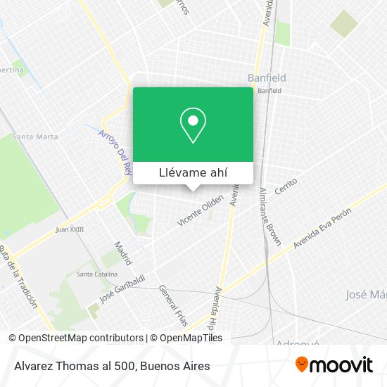 Mapa de Alvarez Thomas al 500